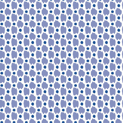 Gaston Y Daniela GDW5443.003.0 Spots Wallcovering Fabric in Azul/White/Light Blue/Dark Blue