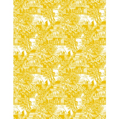 Gaston Y Daniela GDW5450.002.0 Olimpo Wallcovering Fabric in Amarillo/Yellow/Ivory