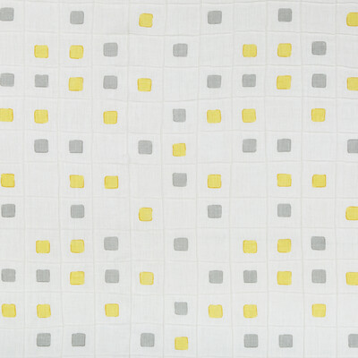 Kravet Basics GRIDWORK.411.0 Gridwork Multipurpose Fabric in White , Yellow , Citrine