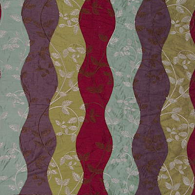 Lee Jofa GWF-2524.10.0 Tea Garden Silk Upholstery Fabric in Jewel/Green/Brown