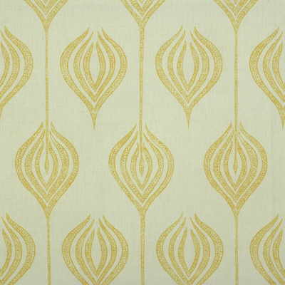 Lee Jofa Modern GWF-2622.140.0 Tulip Multipurpose Fabric in White/yellow/White/Yellow
