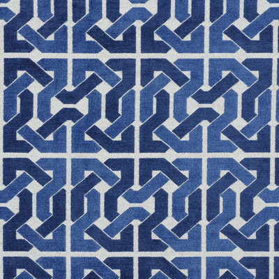 Lee Jofa Modern GWF-2727.515.0 Cliffoney Upholstery Fabric in Blue/white/Blue/White/Light Blue