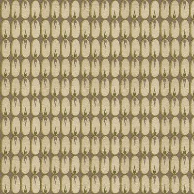 Lee Jofa Modern GWF-2924.23.0 Oval Flame Upholstery Fabric in Lime/Beige/White/Green