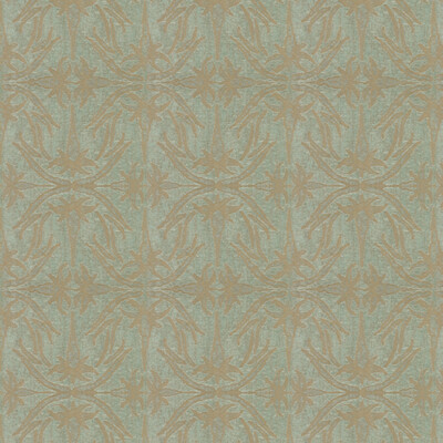 Lee Jofa Modern GWF-2926.13.0 Lily Branch Upholstery Fabric in Aqua/Beige/Light Blue