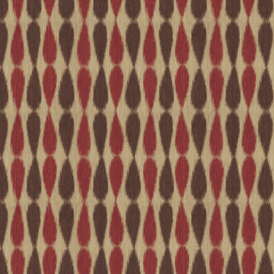 Lee Jofa Modern GWF-2927.910.0 Ikat Drops Upholstery Fabric in Red/Beige/Burgundy/red/Purple
