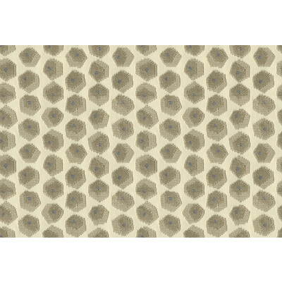 Groundworks GWF-3036.16.0 Gem Velvet Upholstery Fabric in Beige/White/Grey