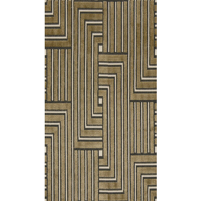 Lee Jofa Modern GWF-3041.816.0 Louvered Maze Upholstery Fabric in Linen/Beige/Black