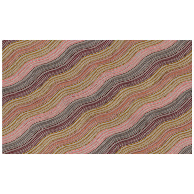 Lee Jofa Modern GWF-3100.916.0 Water Stripe Emb Upholstery Fabric in Raisin/rose/Beige/Pink/Yellow