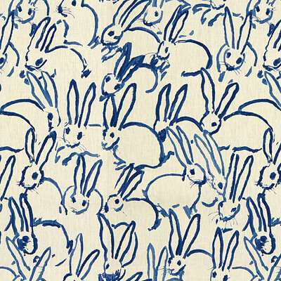 Lee Jofa Modern GWF-3523.50.0 Hutch Print Multipurpose Fabric in Navy/Dark Blue/Indigo/Ivory