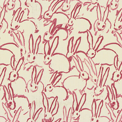 Groundworks GWF-3523.7.0 Hutch Print Multipurpose Fabric in Pink/Ivory
