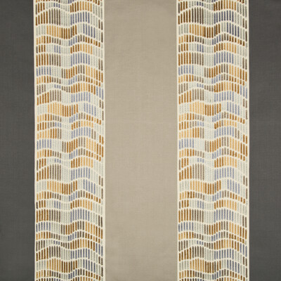 Lee Jofa Modern GWF-3700.846.0 Cantor Stripe Multipurpose Fabric in Smoke/brass/Multi/Charcoal/Brown