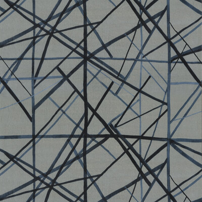 Groundworks GWF-3731.155.0 Channels Velvet Multipurpose Fabric in Slate/blue/Multi/Slate/Dark Blue
