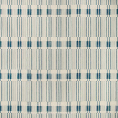 Lee Jofa Modern GWF-3746.135.0 Bandeau Multipurpose Fabric in Slate/Turquoise