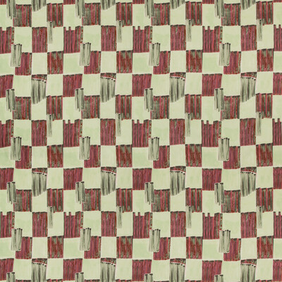 Lee Jofa Modern GWF-3753.319.0 Lyre Multipurpose Fabric in Lotus/Multi/Green/Red