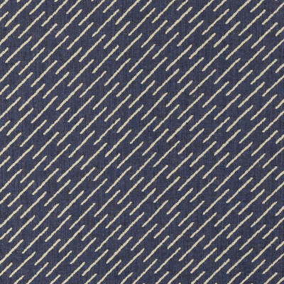 Groundworks GWF-3759.501.0 Esker Weave Upholstery Fabric in Navy/cream/Dark Blue/Blue