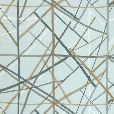 Lee Jofa Modern GWF-3771.1115.0 Simpatico Print Multipurpose Fabric in Cinder/Light Blue/Grey/Blue