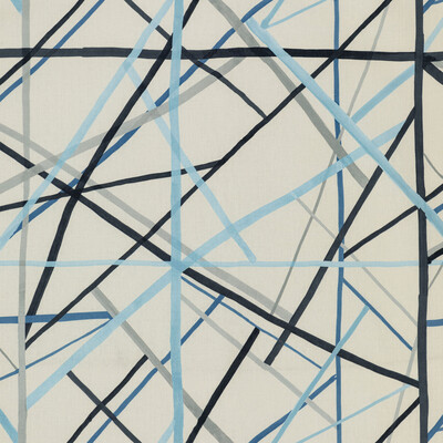 Lee Jofa Modern GWF-3771.15.0 Simpatico Print Multipurpose Fabric in Sky/Blue/Ivory