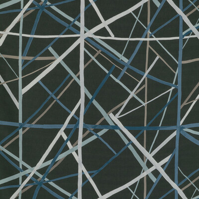 Lee Jofa Modern GWF-3771.821.0 Simpatico Print Multipurpose Fabric in Raven/Charcoal/Grey/Multi