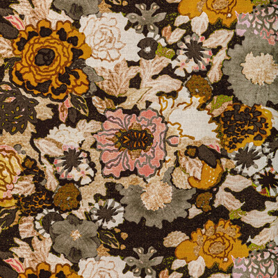 Lee Jofa Modern GWF-3774.417.0 Arioso Print Multipurpose Fabric in Petal/coin/Multi/Gold/Pink