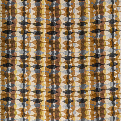 Lee Jofa Modern GWF-3775.64.0 Overtone Print Multipurpose Fabric in Coin/Brown/Gold