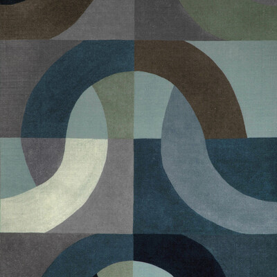 Lee Jofa Modern GWF-3788.550.0 Colonnade Multipurpose Fabric in Indigo/Blue/Green