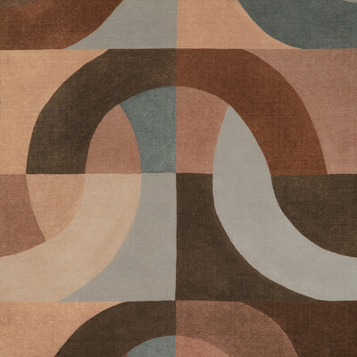 Lee Jofa Modern GWF-3788.624.0 Colonnade Multipurpose Fabric in Cinnabar/Brown/Light Grey