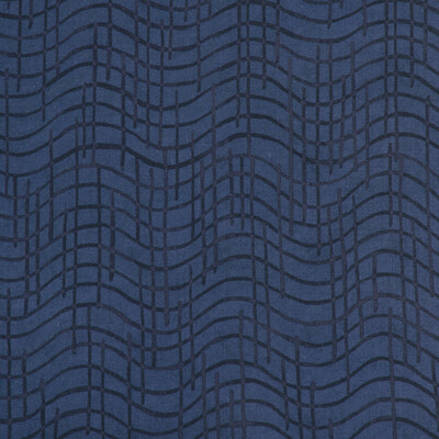 Lee Jofa Modern GWF-3789.850.0 Dada Multipurpose Fabric in Denim/Black/Blue