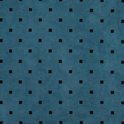 Lee Jofa Modern GWL-3703.5.0 Epoq Check Suede Upholstery Fabric in Marine/Blue/Black