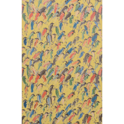 Groundworks GWP-3412.453.0 Finches Wallcovering in Multi/gold/Multi/Multi/Gold