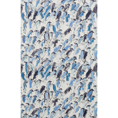 Groundworks GWP-3412.516.0 Finches Wallcovering in Blue/beige/Blue/Blue/Beige