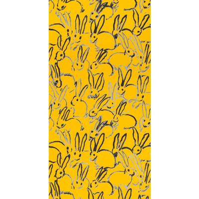 Groundworks GWP-3413.14.0 Hutch Wallcovering in Yellow