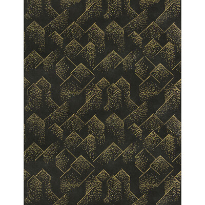 Groundworks GWP-3703.840.0 Brink Paper Wallcovering in Gold/onyx/Black/Gold/Multi