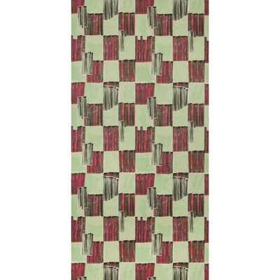 Lee Jofa Modern GWP-3722.319.0 Lyre Paper Wallcovering in Lotus/Multi/Green/Pink
