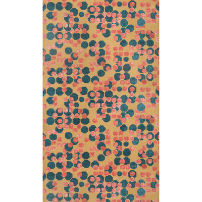 Lee Jofa Modern GWP-3724.413.0 Hex Paper Wallcovering in Arizona/Multi/Teal/Red
