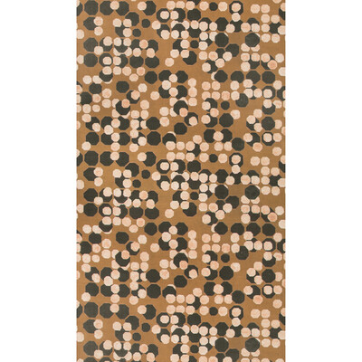 Lee Jofa Modern GWP-3724.678.0 Hex Paper Wallcovering in Coin/Multi/Brown/Black