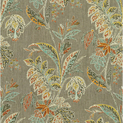 Kravet Design ISHANA.1211.0 Ishana Multipurpose Fabric in Grey , Orange , Turmeric