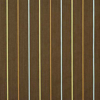 G P & J Baker J0653.290.0 Wolsey Stripe Multipurpose Fabric in Chocolate/Brown/Light Green
