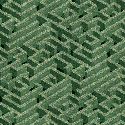 Kravet Couture JMW1007.11.0 Labyrinth Wallcovering in Green