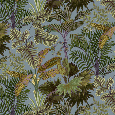 Kravet Couture JMW1013.01.0 Palm Grove Wallcovering in Blue/Green/Purple