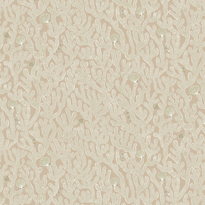 Kravet Couture JMW1016.11.0 Coral Wallcovering in Beige/Neutral