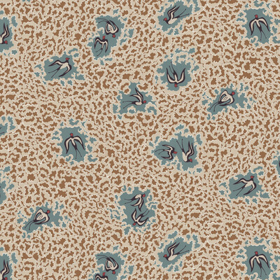 Kravet Couture JMW1020.01.0 Beas Swallows Wallcovering in Blue/Gold