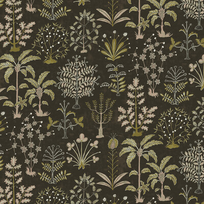 Kravet Couture Jmw1023.31.0 Cynthia Wp Wallcovering in Black/Olive Green