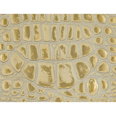 Kravet Couture L-GATOR.416.0 Gator Upholstery Fabric in Beige , Gold , White Gold