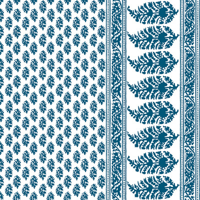Gaston Y Daniela LCT1028.002.0 Aravaquita Multipurpose Fabric in Azul/Blue/Ivory