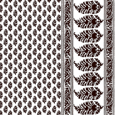 Gaston Y Daniela LCT1028.005.0 Aravaquita Multipurpose Fabric in Chocolate/Brown/Ivory