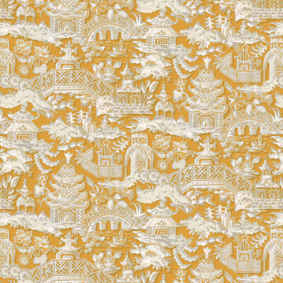 Gaston Y Daniela LCT1048.001.0 Marta Multipurpose Fabric in Ocre/Yellow