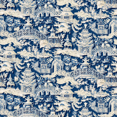 Gaston Y Daniela LCT1048.003.0 Marta Multipurpose Fabric in Azul/Blue