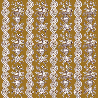 Gaston Y Daniela LCT1059.003.0 Pilara Multipurpose Fabric in Ocre/Yellow
