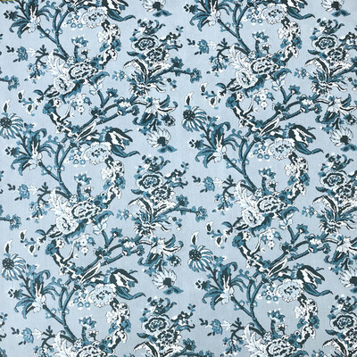 Gaston Y Daniela LCT1065.002.0 Carlota Upholstery Fabric in Azul/Blue