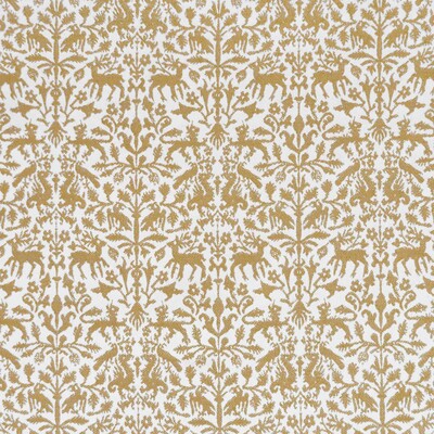 Gaston Y Daniela LCT1112.003.0 Augusta Emerita Upholstery Fabric in Ocre/White/Gold/Yellow